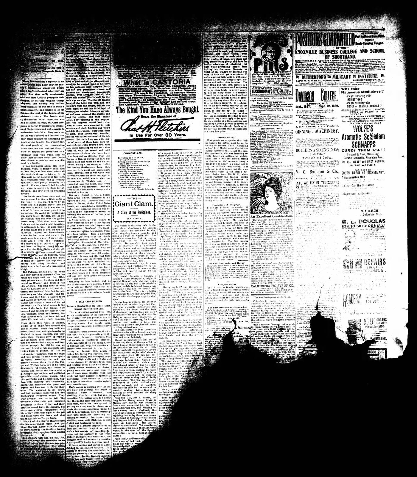 Aiken Standard August 1899