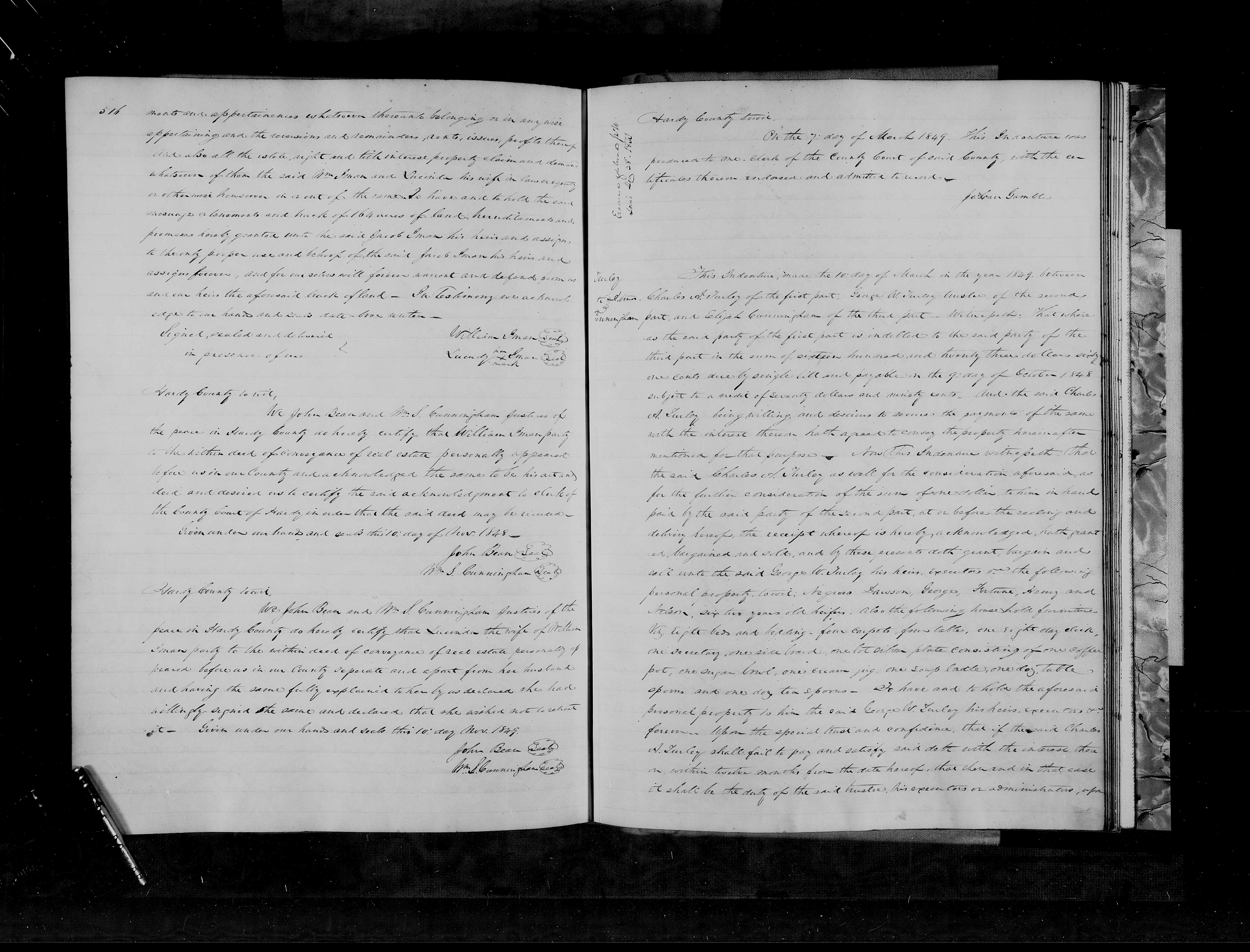 1849 deed of trust naming Fortune