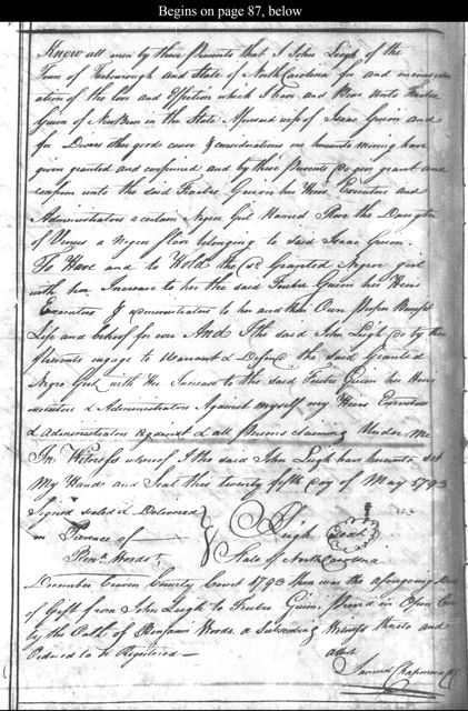 Gift of Rose, 1793