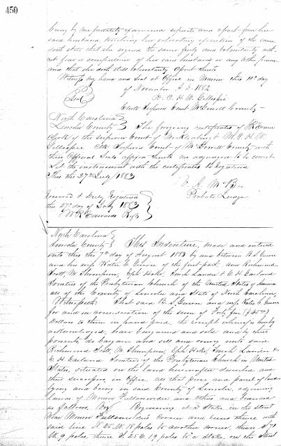 The Church Acre, 1883 — Deed, Page Two