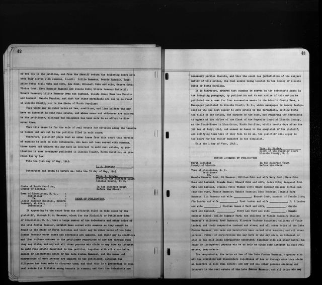 Ramsour Notice, 1945 — p. 5