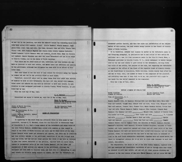 Ramsour Notice, 1945 — p. 6
